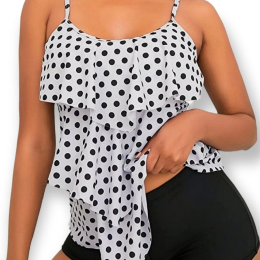 Plus Size Ruffle Layered Tankini - Picture 8 of 13